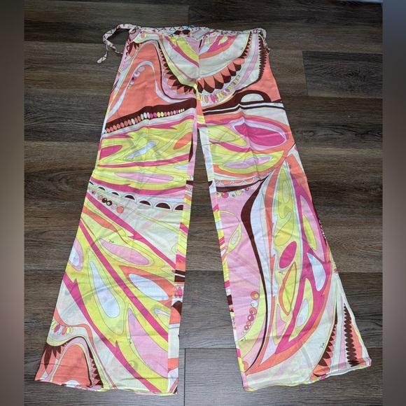 Emilio Pucci Pants - Emilio Pucci Women's Multicolor 100% Cotton Pants - Size 36 IT